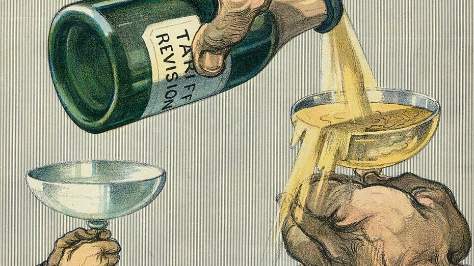 J. Keppler, "¡Así es cómo!", caricatura, 1908