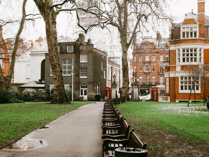 Housing with a view to a nearby park in the United Kingdom