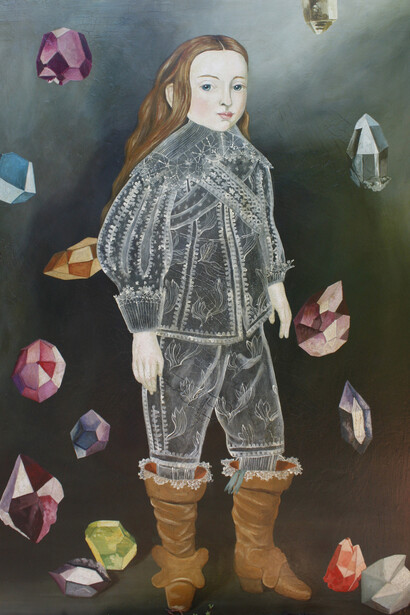 Anne Siems, Gems, 2015, acrylic on board, 122x91 cm. Courtesy of Antonio Colombo Arte Contemporanea