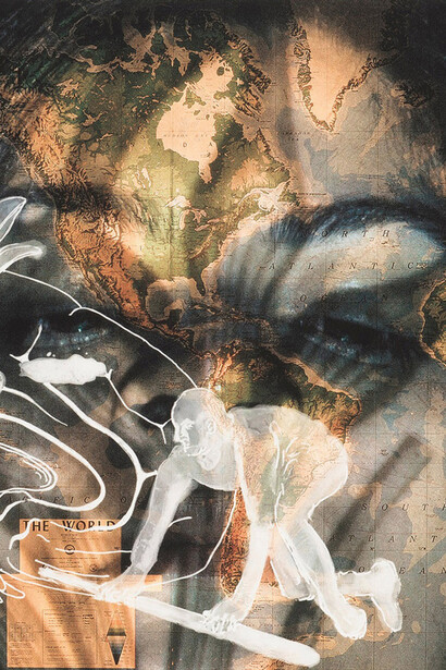 Nalini Malani, My hope is the last breath. My hope is the first battle (detail). Courtesy of Galerie Lelong