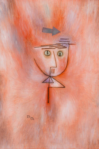 Paul Klee, Fast getroffen (Nearly hit) (detail), 1928. Courtesy of San Francisco Museum of Modern Art