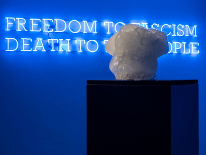 Maja Bajević, Freedom to fascism, death to the people, 2025. Courtesy of MG+MSUM