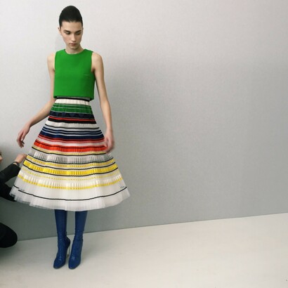 Falda de colores
