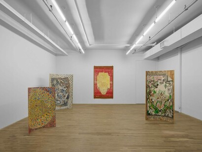 Paula Wilson, The wind keeps time, exhibition view. Courtesy of kaufmann repetto Gallery 