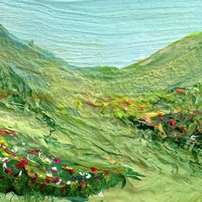 Barry Hazard, Backside meadow (detail), 2026. Courtesy of Hashimoto Contemporary 
