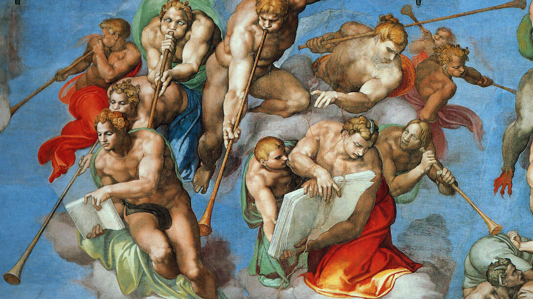 Los ángeles trompeteros de la Capilla Sixtina