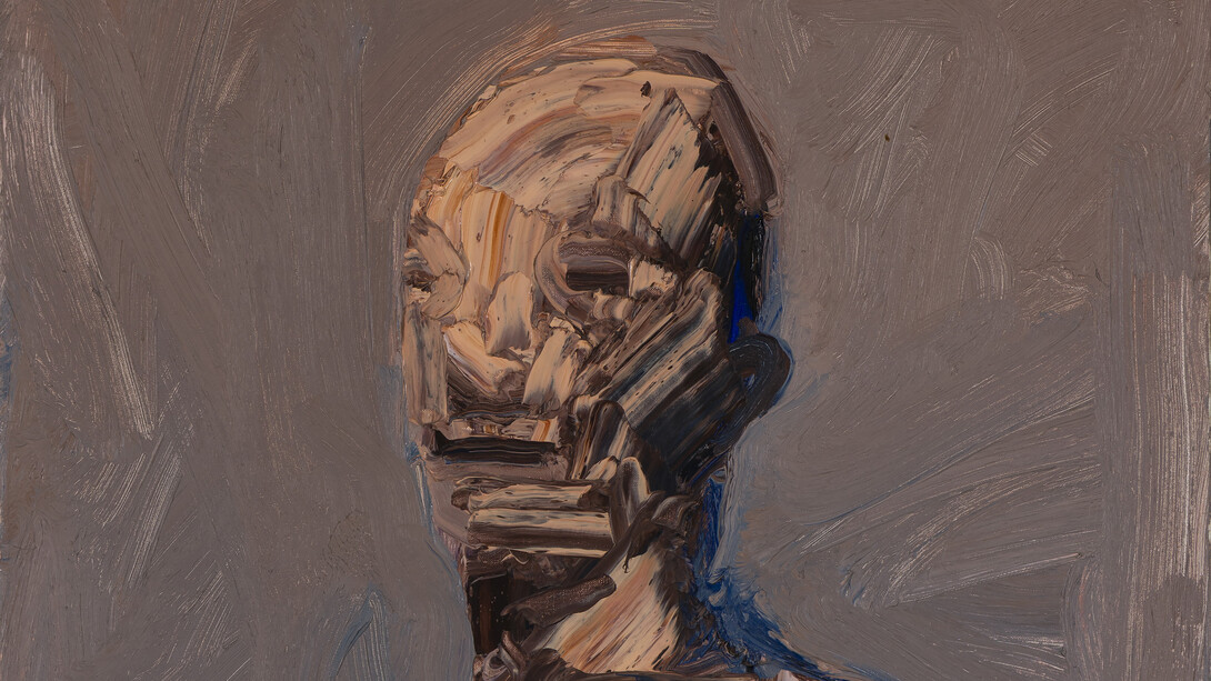Nathan Oliveira, Head (detail). Courtesy of LewAllen Galleries