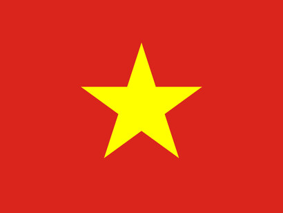 Bandera de Vietnam, país con un gobierno socialista