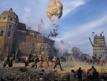 Il Barone di Münchhausen, quadro d'epoca