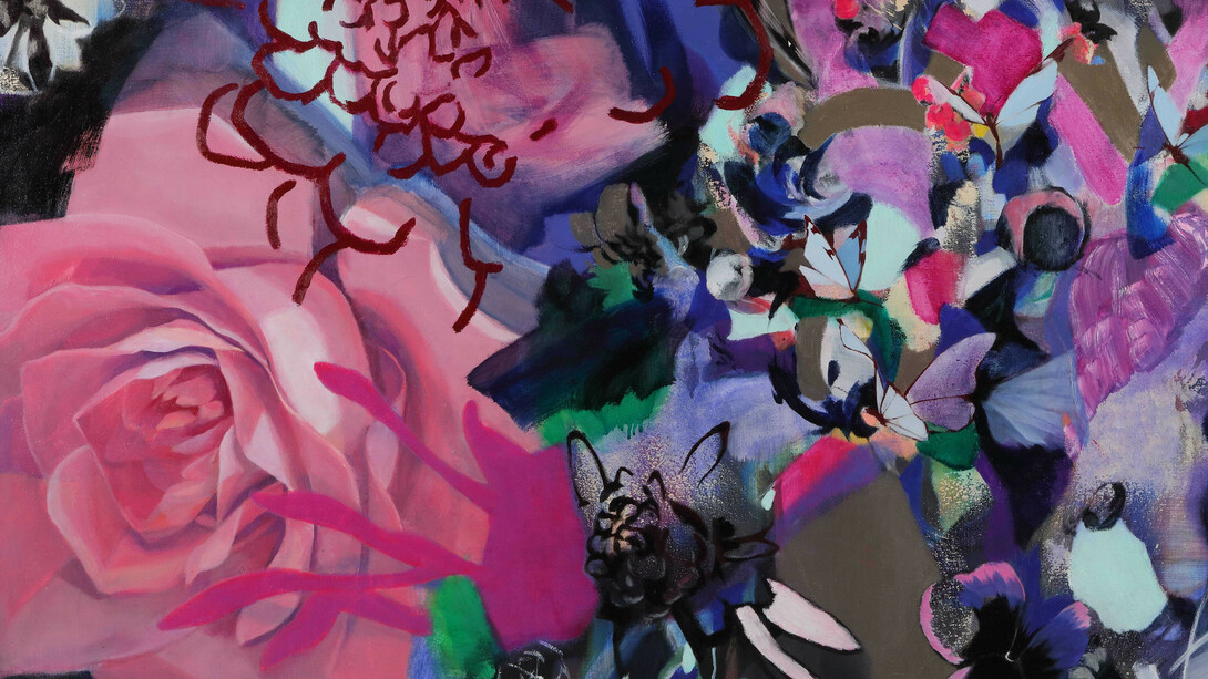 Yuna Ogina, p-301118_12015, oil on canvas, 97 x 192 cm each, © Yuna Ogina, courtesy of the artist and Mizuma Gallery
