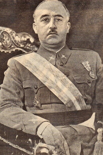 El dictador español Francisco Franco