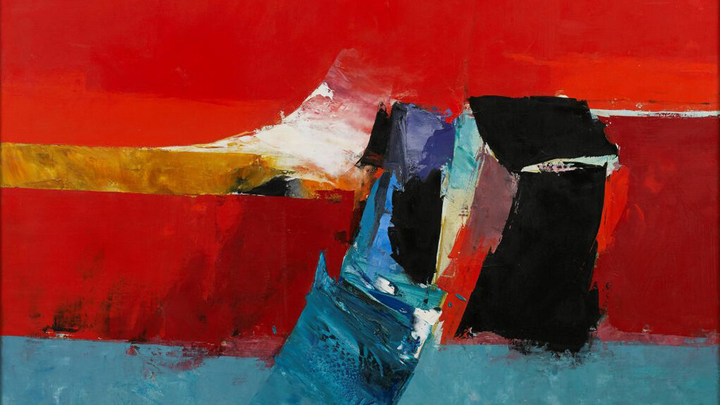 Hamilton Fraser RA, Red Landscape