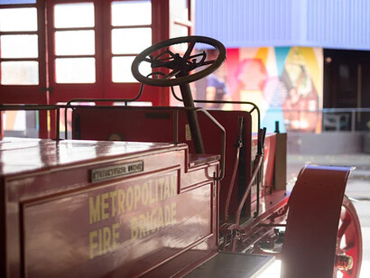 Whare tinei ahi. The fire station, exhibition view. Courtesy of MOTAT