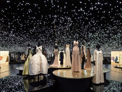 Installation view of “Christian Dior: Designer of Dreams” at Museum of Contemporary Art Tokyo, 2022