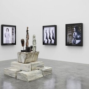 Theaster Gates, 1965: Malcolm in the winter: a translation exercise, exhibition view. Courtesy of White Cube Gallery