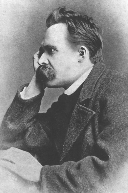 Portrait of Friedrich Nietzsche, 1882; One of five photographs by photographer Gustav Adolf Schultze, Naumburg, taken early September 1882