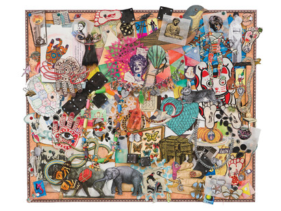 Jane Hammond, Bulletin Board Water Tulip