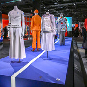 Mode et sport, vue de l’exposition. Avec l’aimable autorisation du Musée Olympique