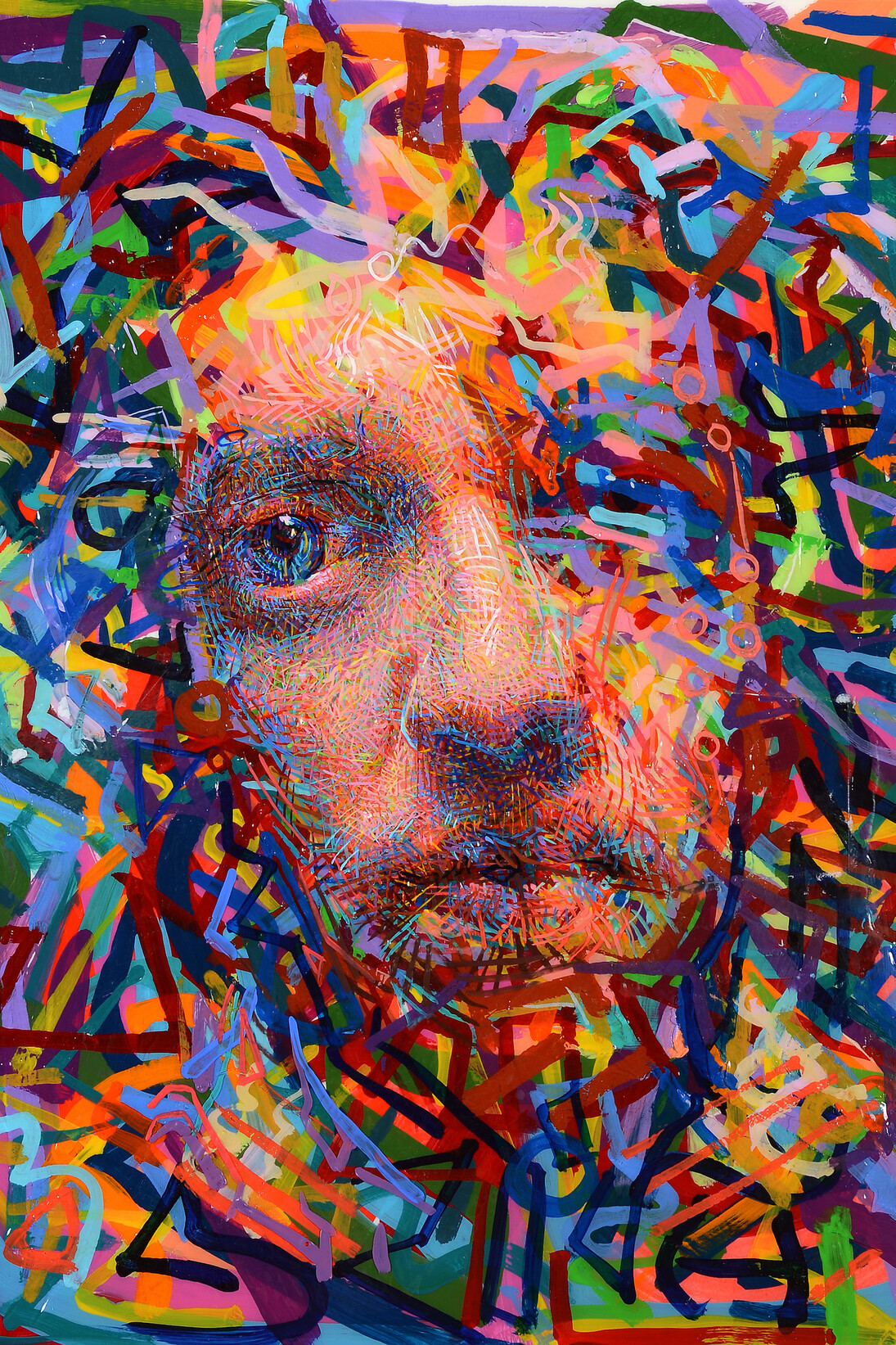 john hampshire - self portrait - 11” x 14” - acrylic on panel