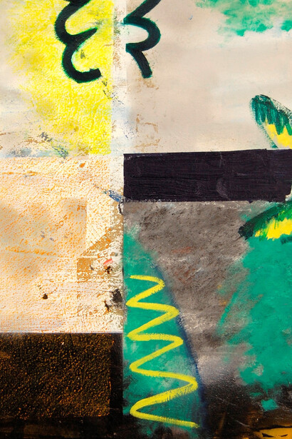 Jon Pilkington, Nosh, 2014, Oil, acrylic and crayon on canvas, 44 x 34 cm