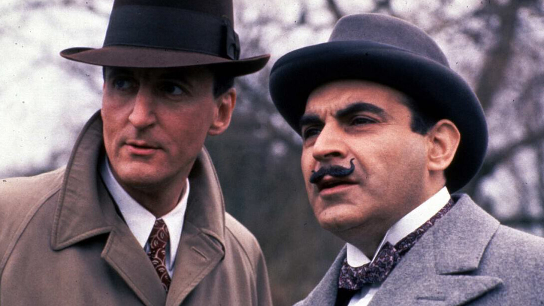 Hugh Fraser e David Suchet nei panni di Arthur Hastings e Hercule Poirot