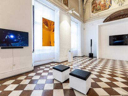 Signal vom Dachstein, ausstellungsansicht. Mit freundlicher genehmigung von Schloss Trautenfels