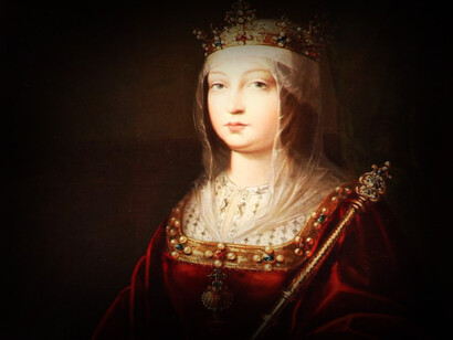 Isabel I de Castilla (1451-1504) fue reina de Castilla​ desde 1474 hasta 1504, reina consorte de Sicilia desde 1469 y de Aragón desde 1479, ​ por su matrimonio con Fernando de Aragón