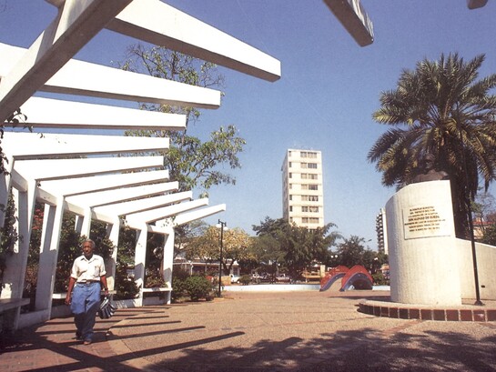 Plaza Alonso de Ojeda en Ciudad Ojeda, estado Zulia, Venezuela
