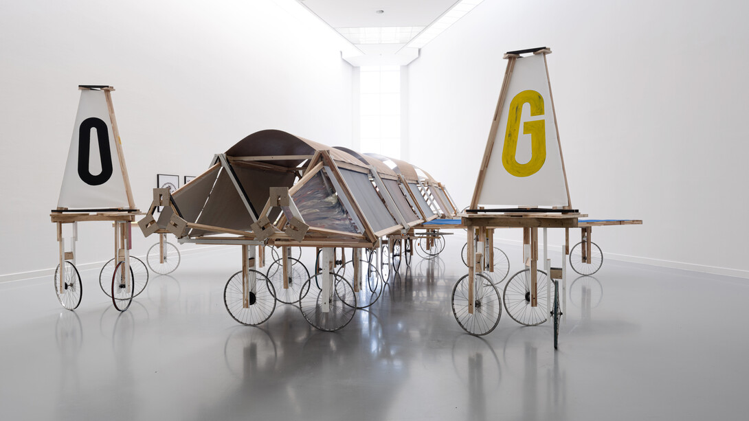 Jean Katambayi Mukendi, Ratio, exhibition view. Courtesy of M HKA