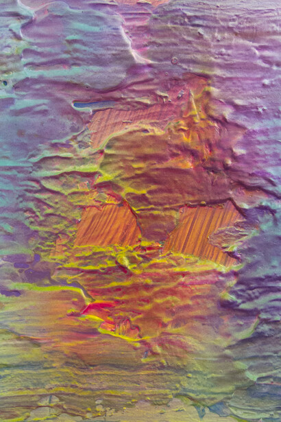 Alan Sastre, Babble #14 (2014) Acrylic on canvas, 27 x 22 cm