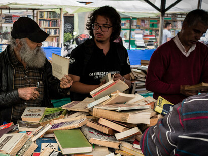 Un mercatino dei libri usati
