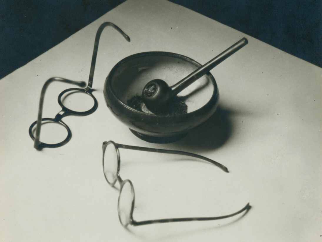 André Kertész (American, b. Hungary, 1894-1985): Gelatin silver print, 3 x 3 1/2 inches (7.6 x 8.9 cm). Printed by the photographer in Paris, c. 1926, and mounted at the time for exhibition. Signed and titled “Paris,” in pencil, on mount
recto.