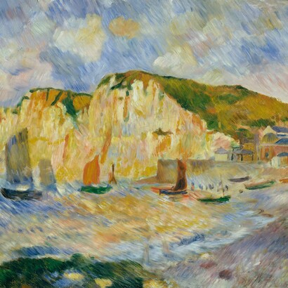 Auguste Renoir, See und Felswände, Ausschnitt, 1885, Öl auf Leinwand, The Metropolitan Museum of Art, New York