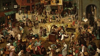 «El combate entre don Carnal y doña Cuaresma» (1559), Pieter Brueghel el Viejo