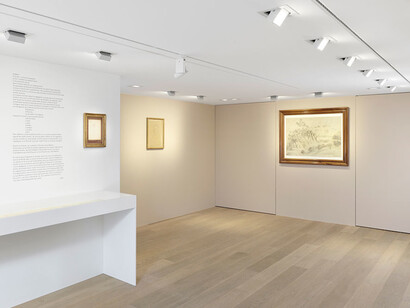 Balthus, Exhibition view. Courtesy of Gagosian