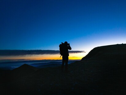 In the vast expanse ahead, solitude feels both endless and intimate