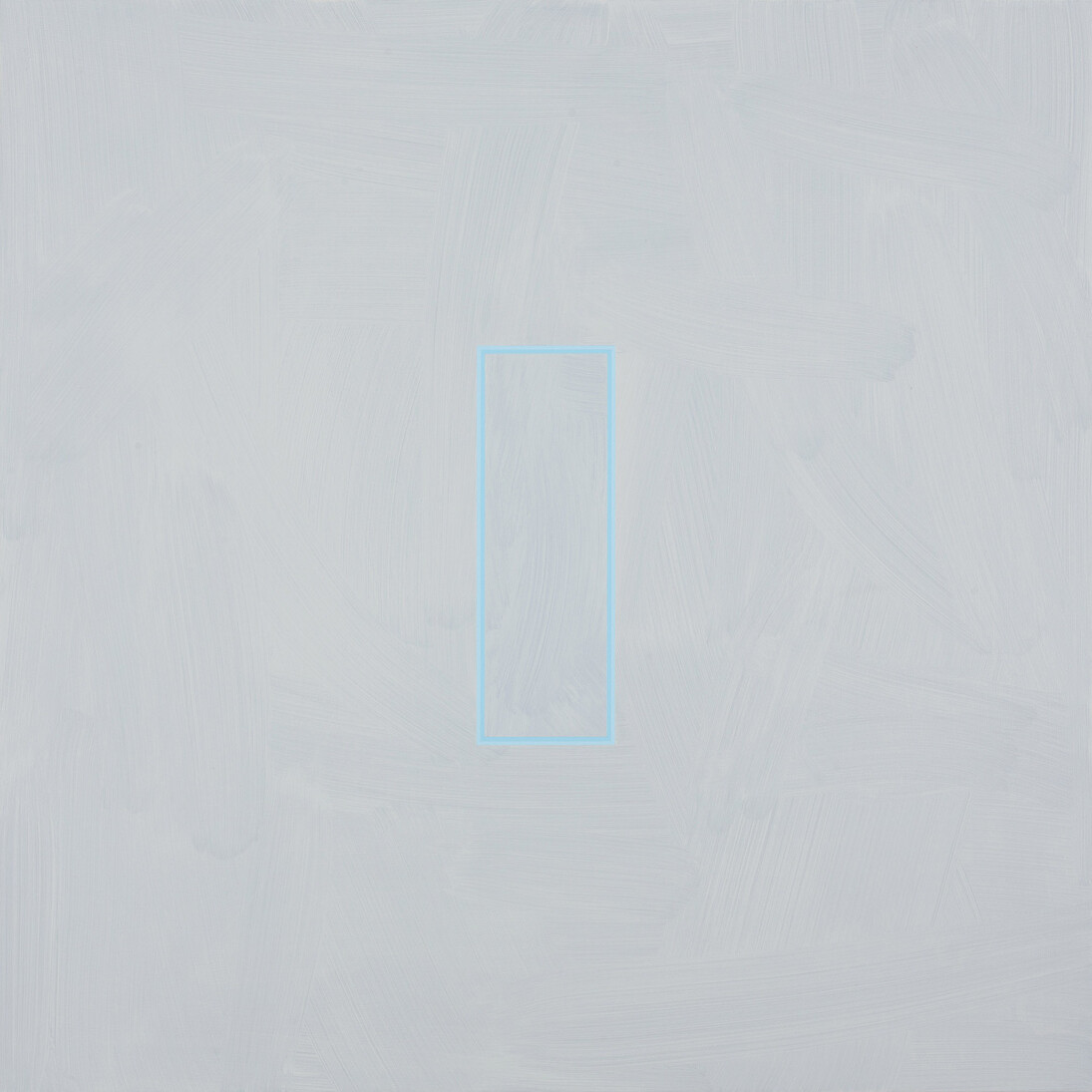 Luke Frost, Pale Brillaint Blue Volts, 2014, Acrylic on Aluminium, 33 x 33 inches (84 x 84 cm)