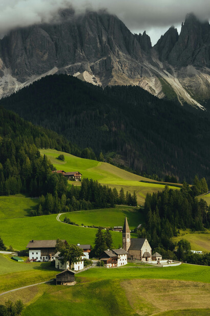 He walks over the hills, across the meadows