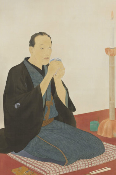 Kaburaki Kiyokata, Portrait of San’yutei Encho (detail), 1930. Courtesy of the National Museum of Modern Art