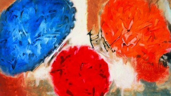 Aubrey Williams, Symphony No 10, opus 93 (Shostakovich series), 1981, Oil on canvas, 163 x 245cm Image copyright Estate of Aubrey Williams, image courtesy October Gallery London