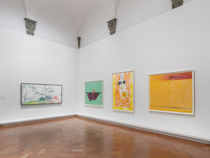 Helen Frankenthaler, Dipingere senza regole, vista della mostra. Per gentile concessione di Palazzo Strozzi