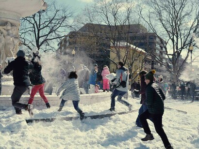 Pelea de bolas de nieve