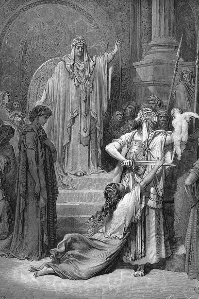 Gustave Doré, El juicio de Salomón