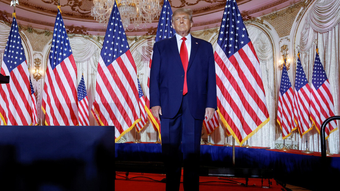 Trump a lancé la course à la présidence américaine en 2024 @ Jonathan Ernst/Reuters