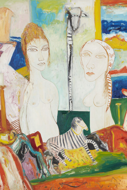 John Bellany, Reverie, 1999, Oil on Canvas, 60 x 48 inches
