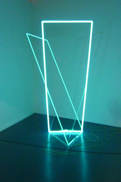 François Morellet. Néon dans l'espace, 1963.