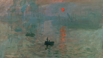 Claude Monet, Impressione, levar del sole, particolare