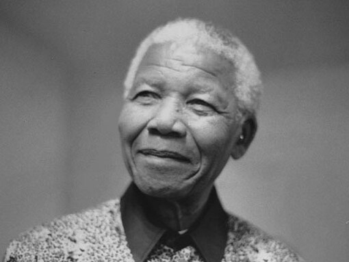 Nelson Mandela before giving a lecture at LSE