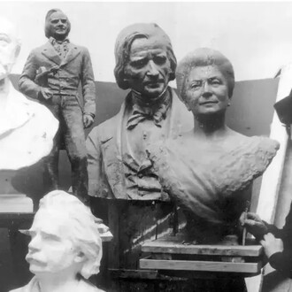 Ambrosia Tønnesen in her studio. Courtesy of Kode Museums. Photo by Synnøve des Bouvrie