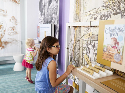 The Negaunee Foundation Children's Literature Gallery. Courtesy of American Writers Museum